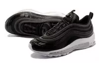 hommes nike air max 97 wave triple black snake skin